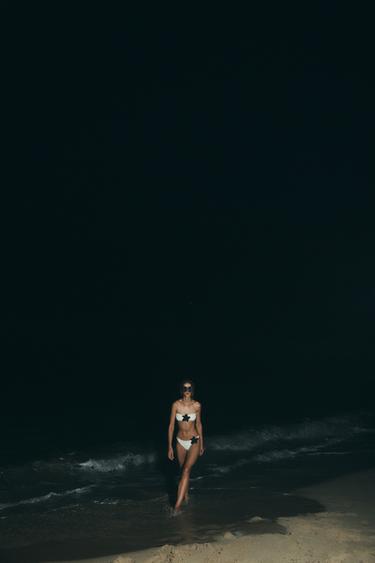 HAUT DE BIKINI BANDEAU FLEUR - Écru de Zara - Image 2