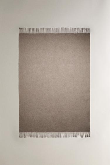 DECKE AUS SCHURWOLLE UND KASCHMIR - Beige von Zara - Bild 0
