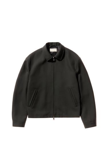 WOOL OVERSHIRT - Anthracite grey by Zara