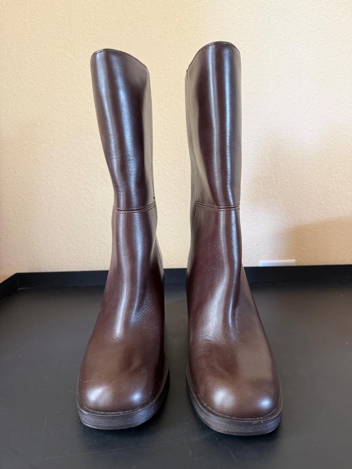 PULL-ON HEELED LEATHER BOOTS - Image 6