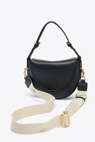 FLAP CROSSBODY BAG - Black by Zara - Image 7
