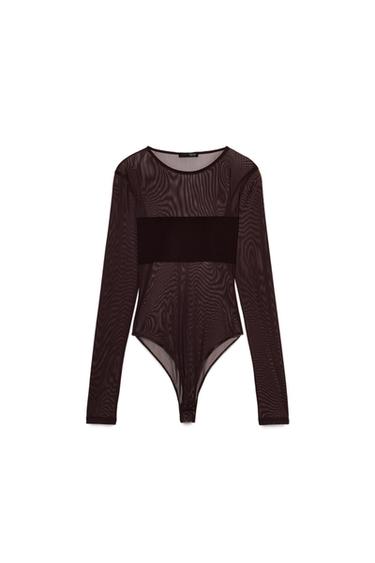 COMBINATION TULLE BODYSUIT