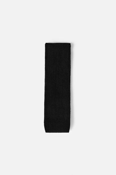 ШАРФ ИЗ ШЕРСТИ И КАШЕМИРА — ЧЕРНЫЙ от Zara — изображение 0