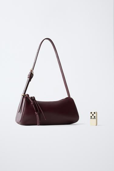 SOFT SHOULDER BAG - Burgundy Red by Zara - Image 5