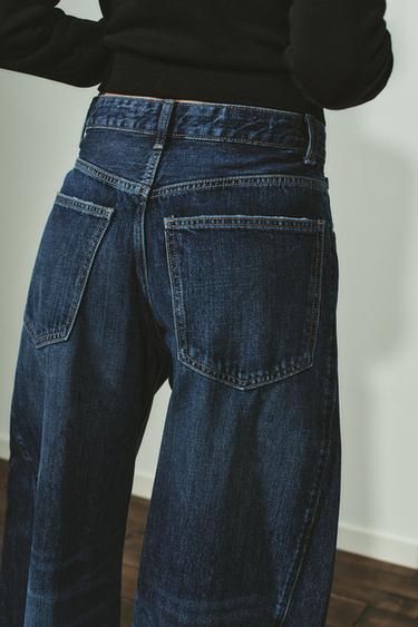 JEAN BALLOON OVERSIZE TRF TAILLE HAUTE - Bleu marine de Zara - Image 4