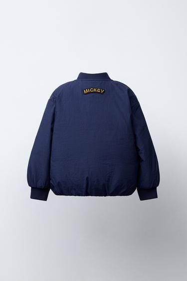 Zara ©迪士尼米老鼠貼布飛行員外套 - 藍色