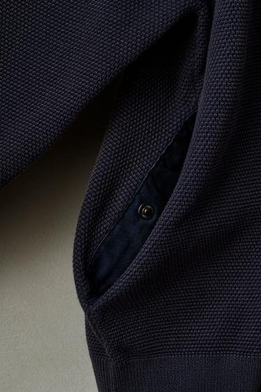 WASHED KNIT JACKET X SR_A - Navy blue by Zara - Image 2
