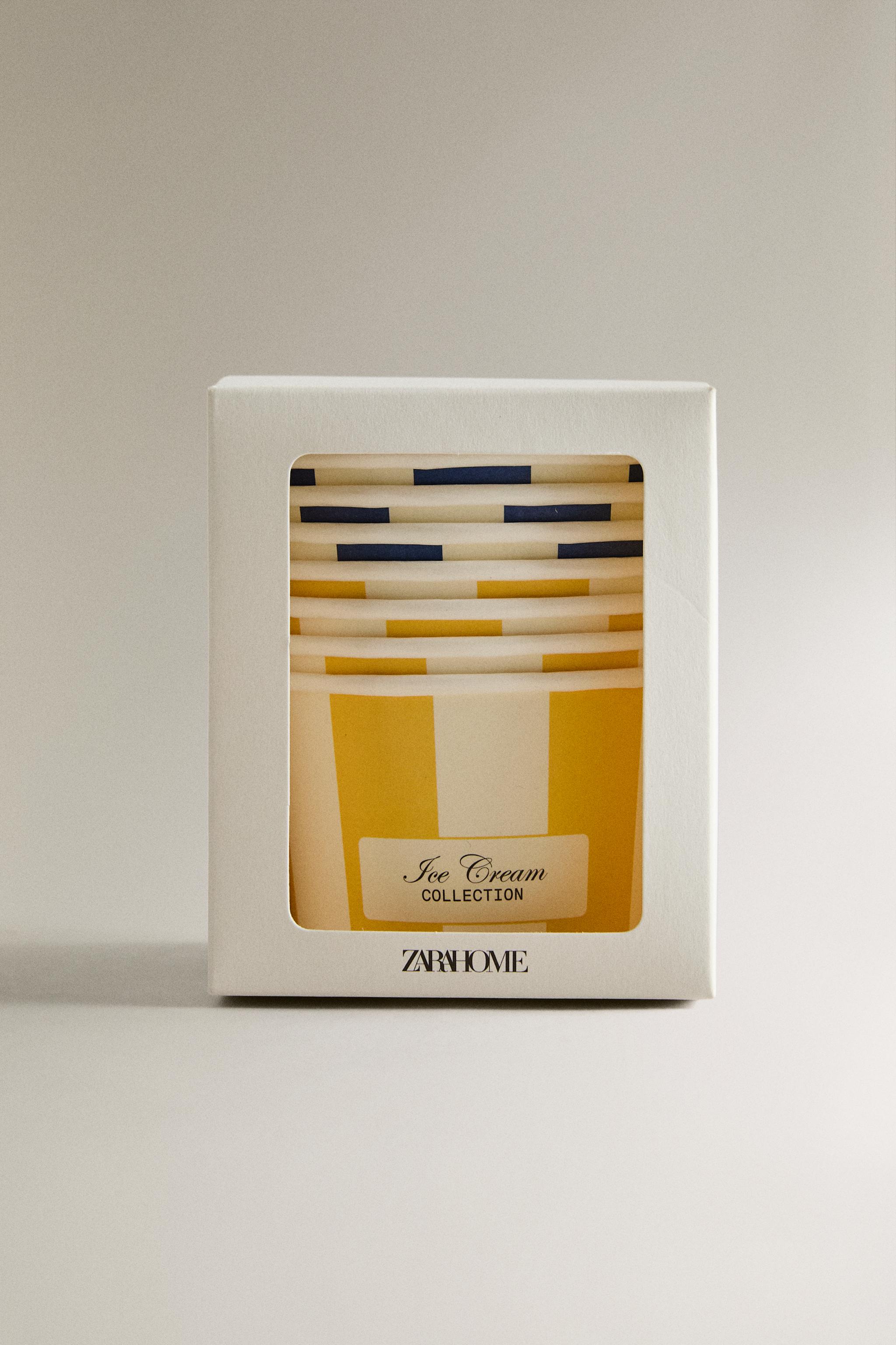 LOT DE COUPELLES À GLACE PAPIER (LOT DE 8)