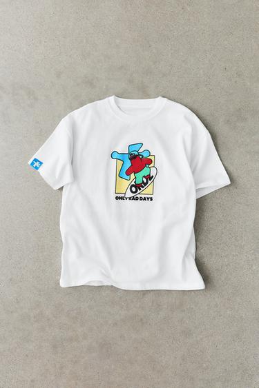 LOGO PRINT T-SHIRT - White by Zara