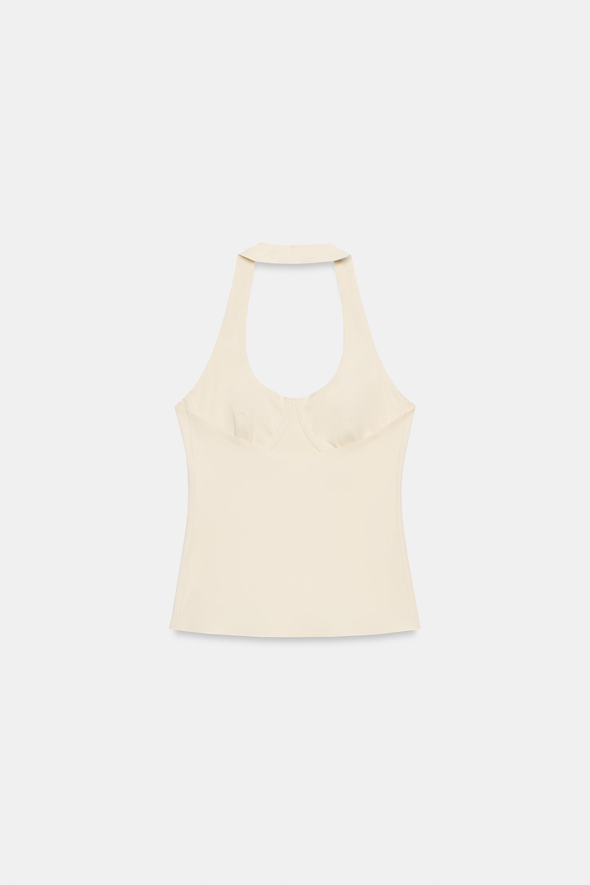 TOP HALTER EN POLYAMIDE