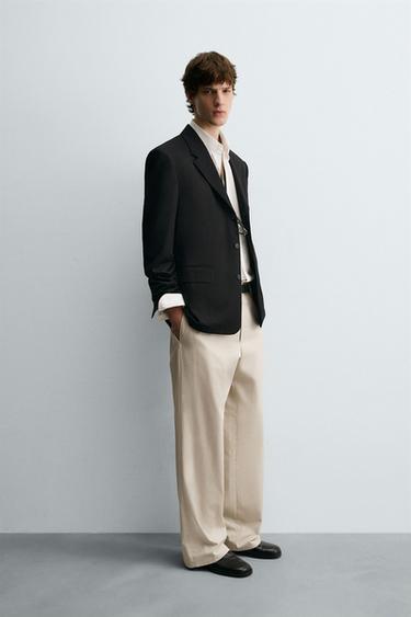 STRAIGHT FIT TROUSERS LIMITED EDITION - Oyster-white by Zara - Image 3