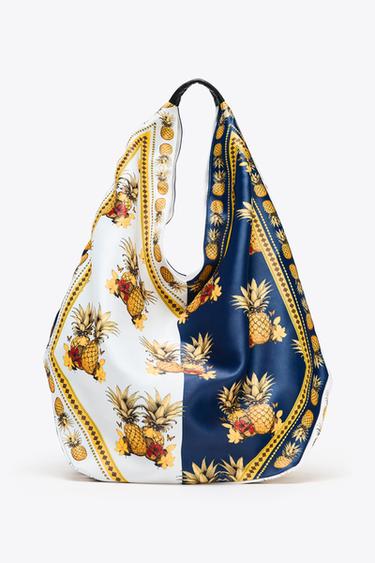 MULTI-COLOURED PRINT SHOPPER - Multicoloured by Zara