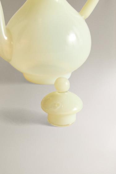 BOROSILICATE GLASS SOY SAUCE JUG WITH LID - Yellow by Zara - Image 3