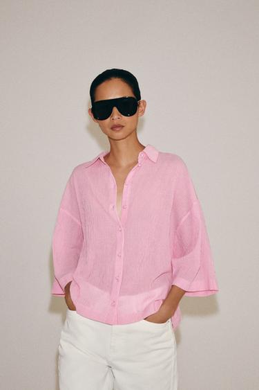 pink dress shirt Sienna Cotton - Blossom Pink, Radiant Bloom 30 waist Premium Italian Dress Shirts, Tailored