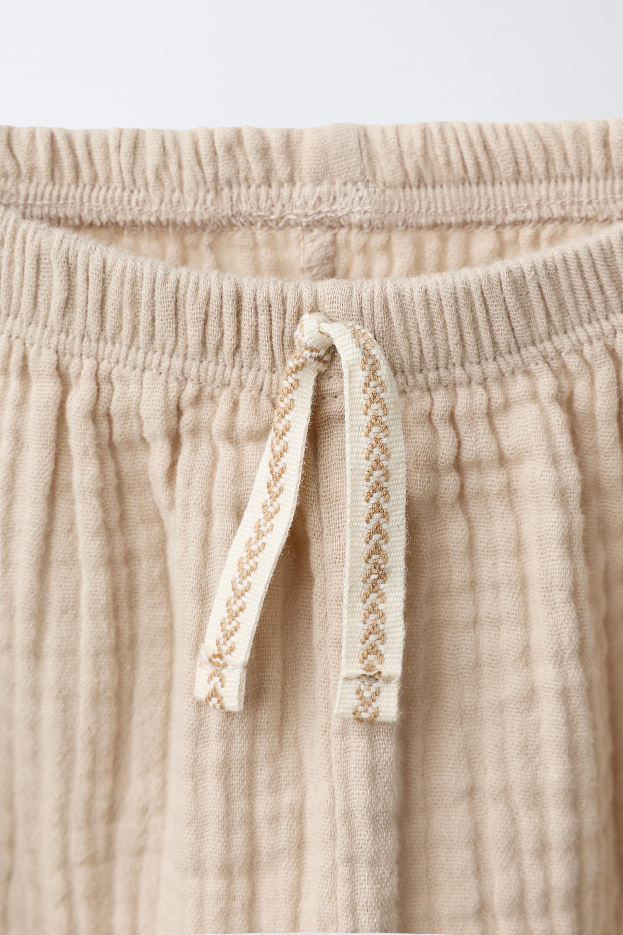 TEXTURED BALLOON PANTS