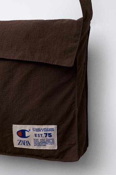 NYLON JACKET WITH CHAMPION ® X ZARA BAG - Brown by Zara