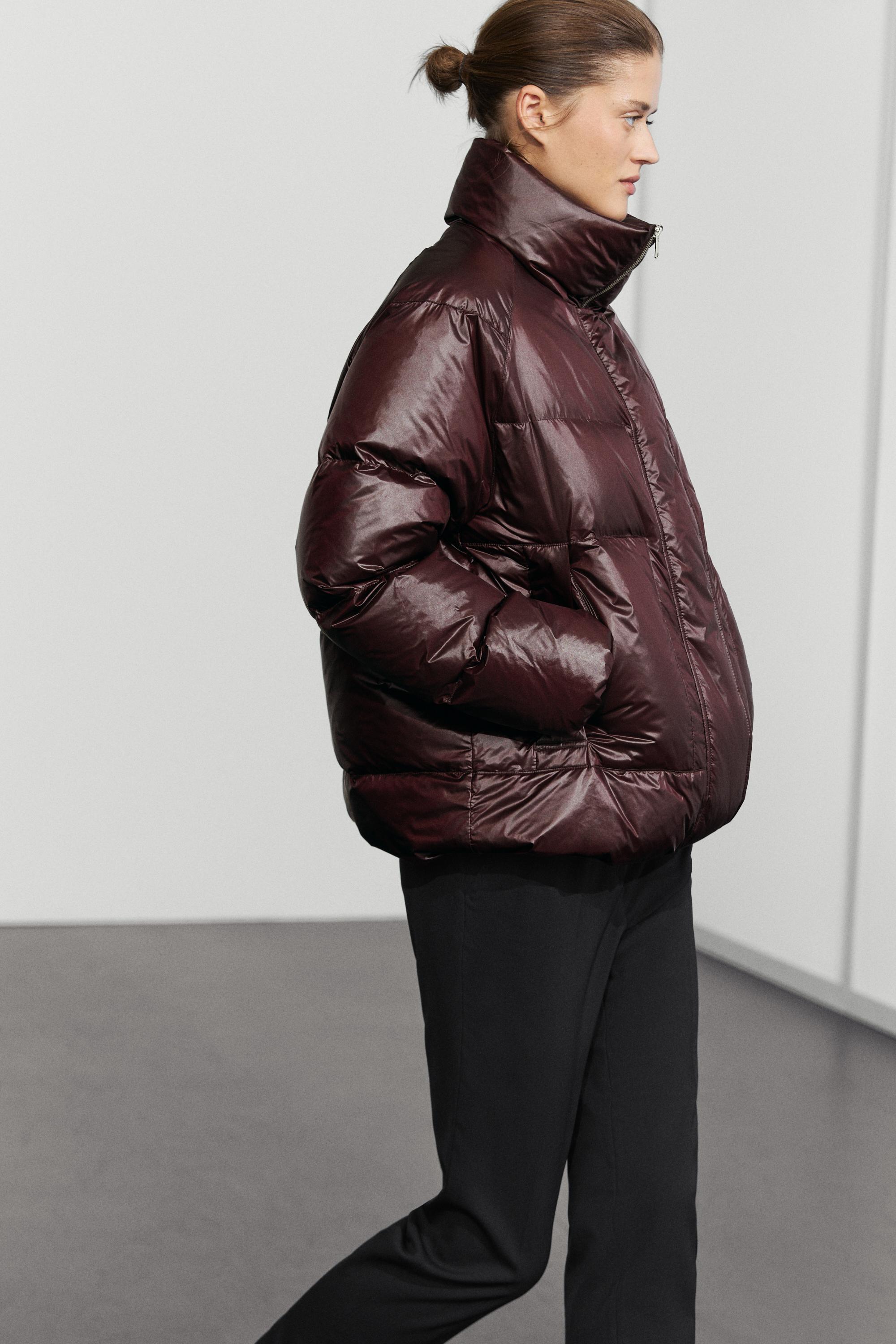 Shiny puffer jacket