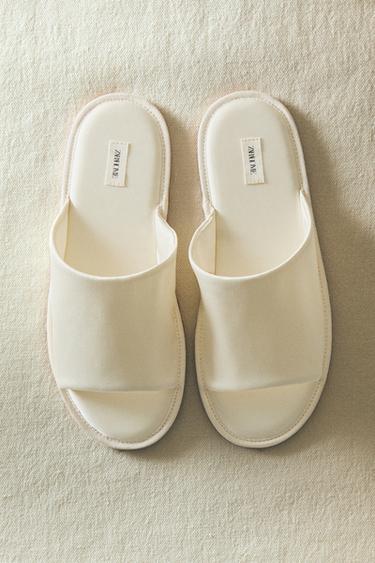 SILK SLIDER SLIPPERS - White by Zara - Image 5