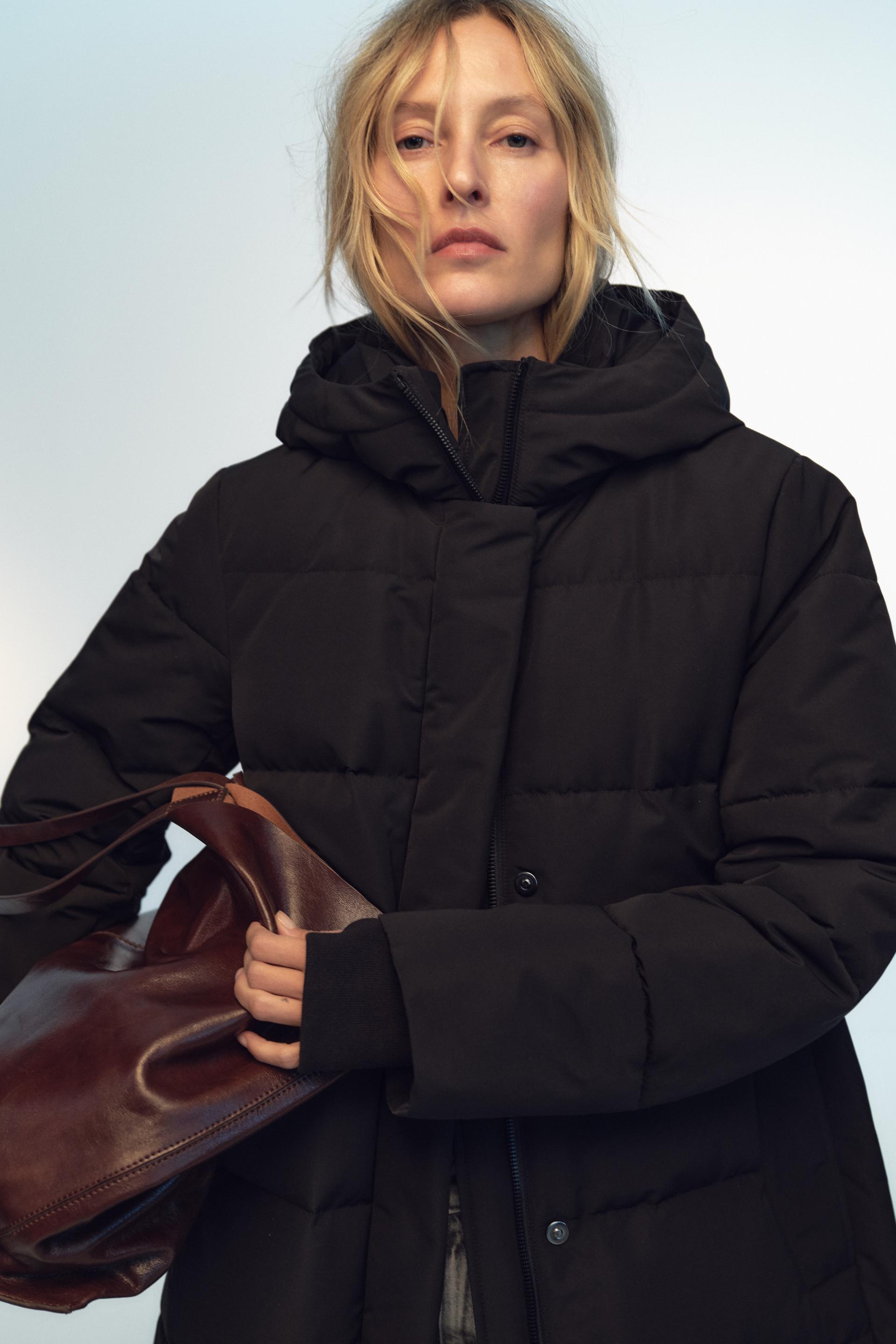 Down jacket zara woman best sale