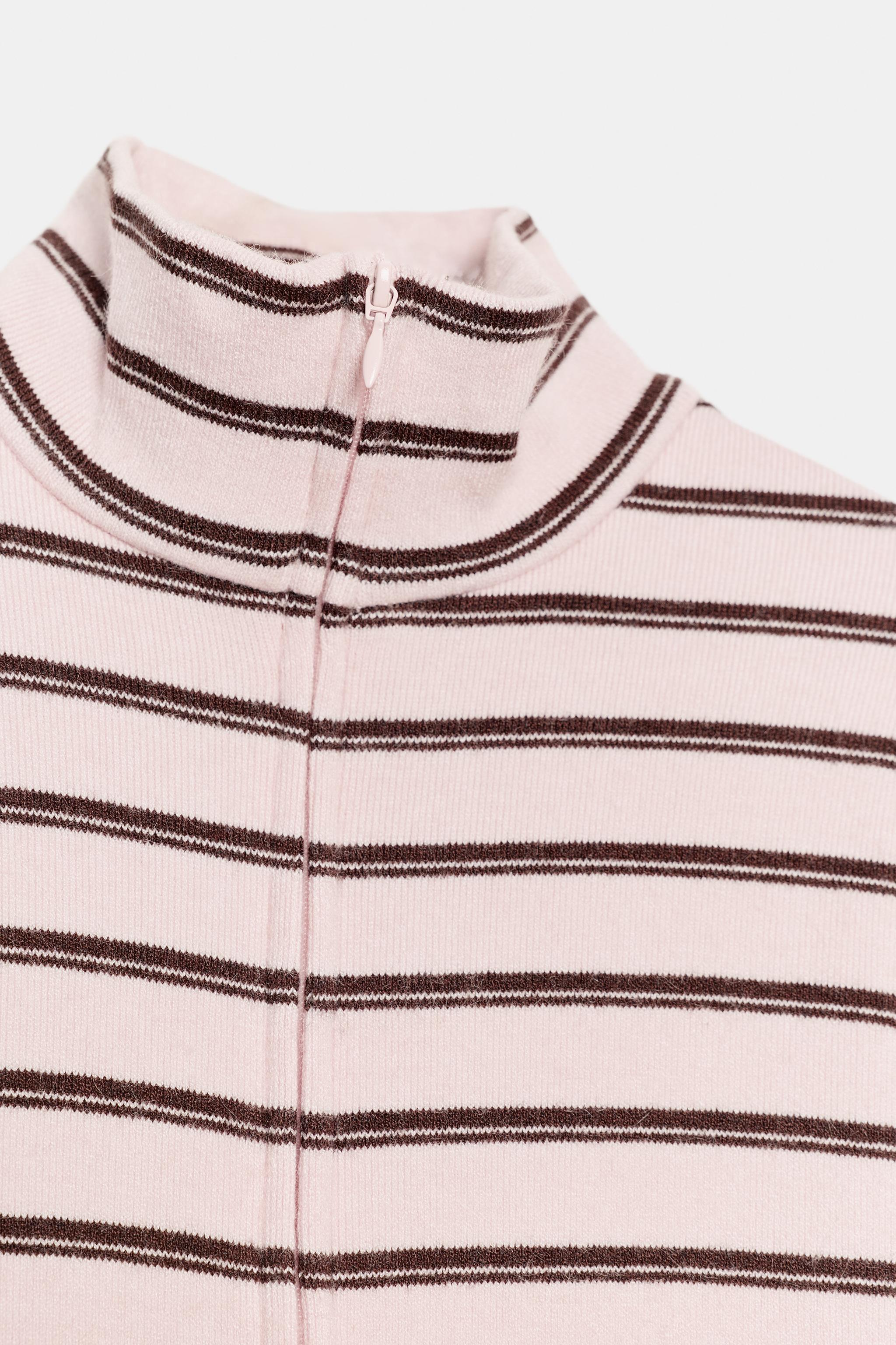 STRIPED ZIP JACKET