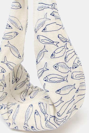 DRAWSTRING BOW BAG - Ecru by Zara - Image 4