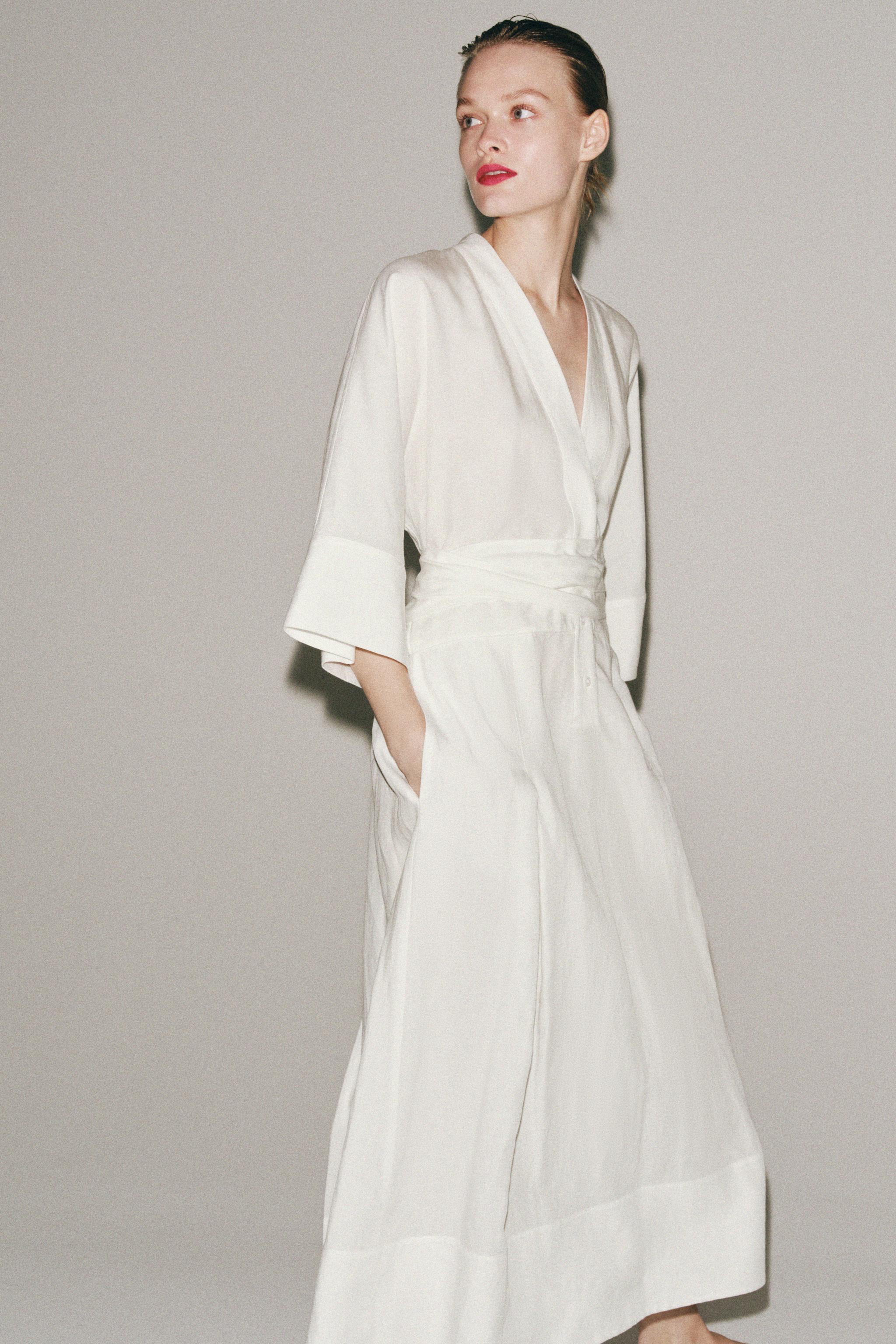 ZW COLLECTION BELTED MIDI DRESS