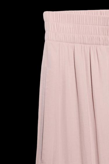 WIDE FLOWING TROUSERS - Pink by Zara