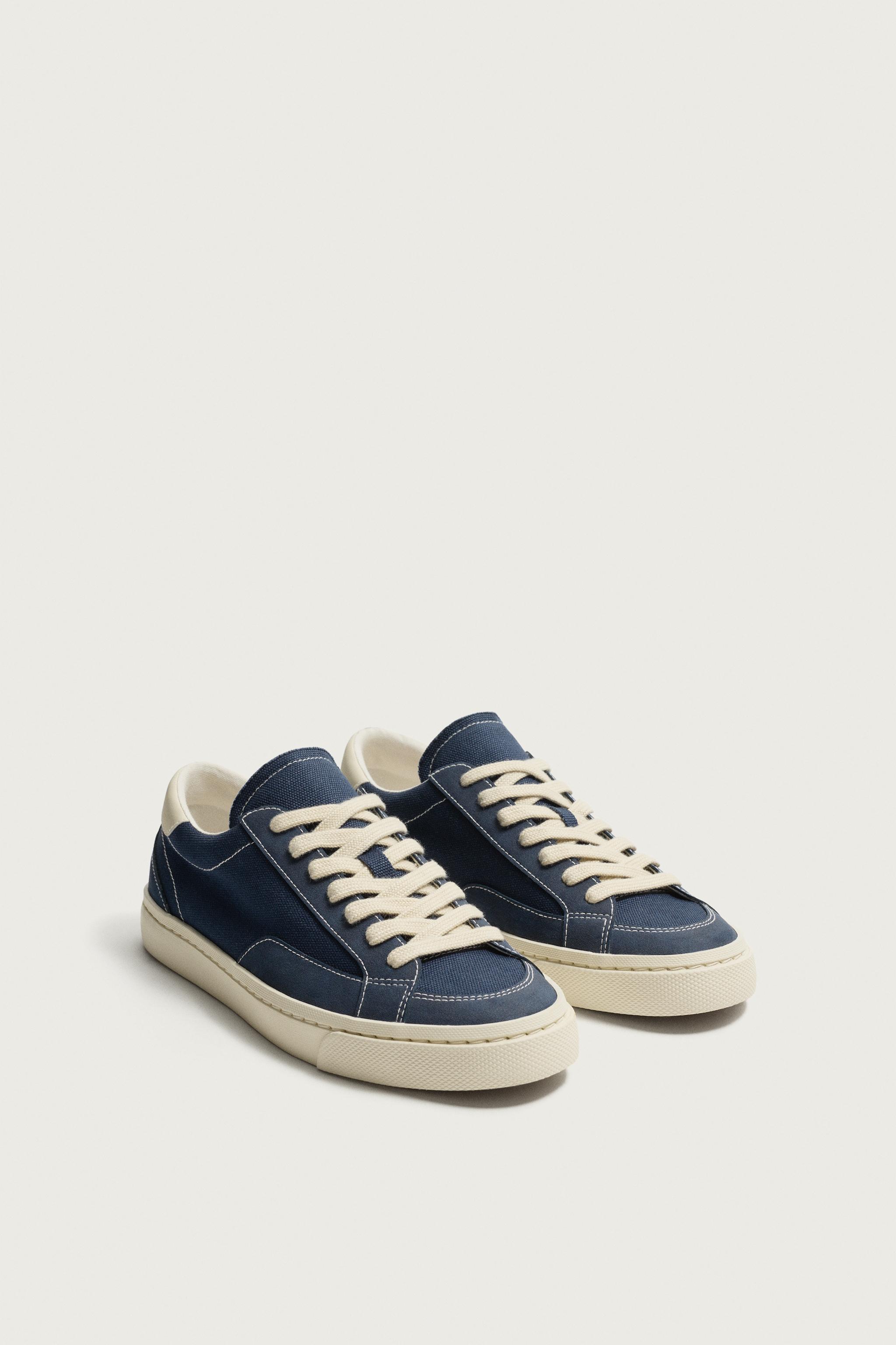 FABRIC SNEAKERS — Blue