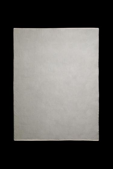 Zara GEOMETRIC BLANKET - Pearl gray