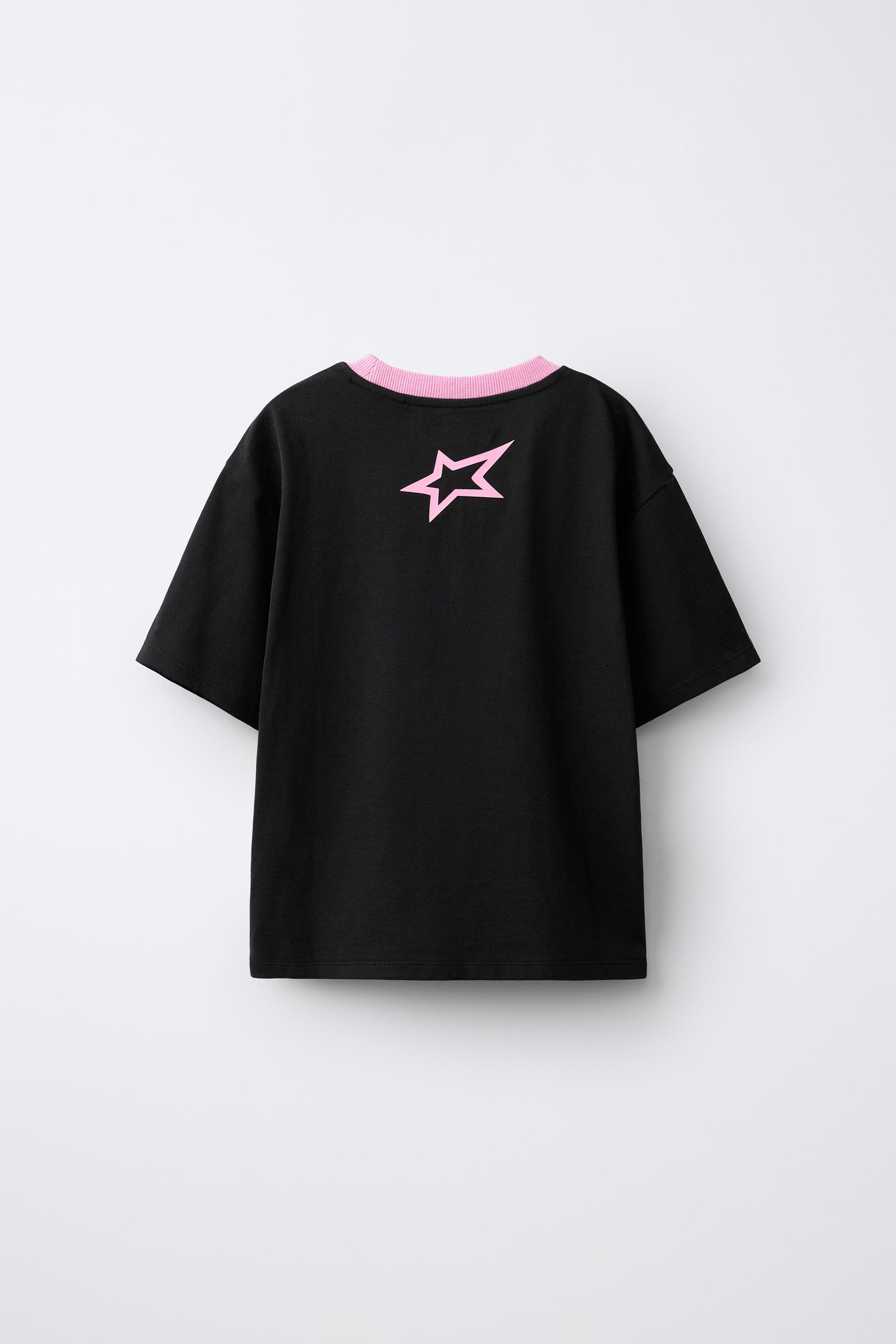 Детская футболка Zara Lisa © Graphic, цвет: Чёрный — фото 2