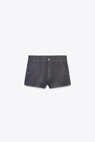 MINI CHINO SHORTS - Dark indigo by Zara - Image 3