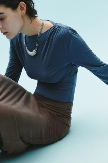 BODY AVEC DOS OUVERT - Bleu de Zara - Image 2