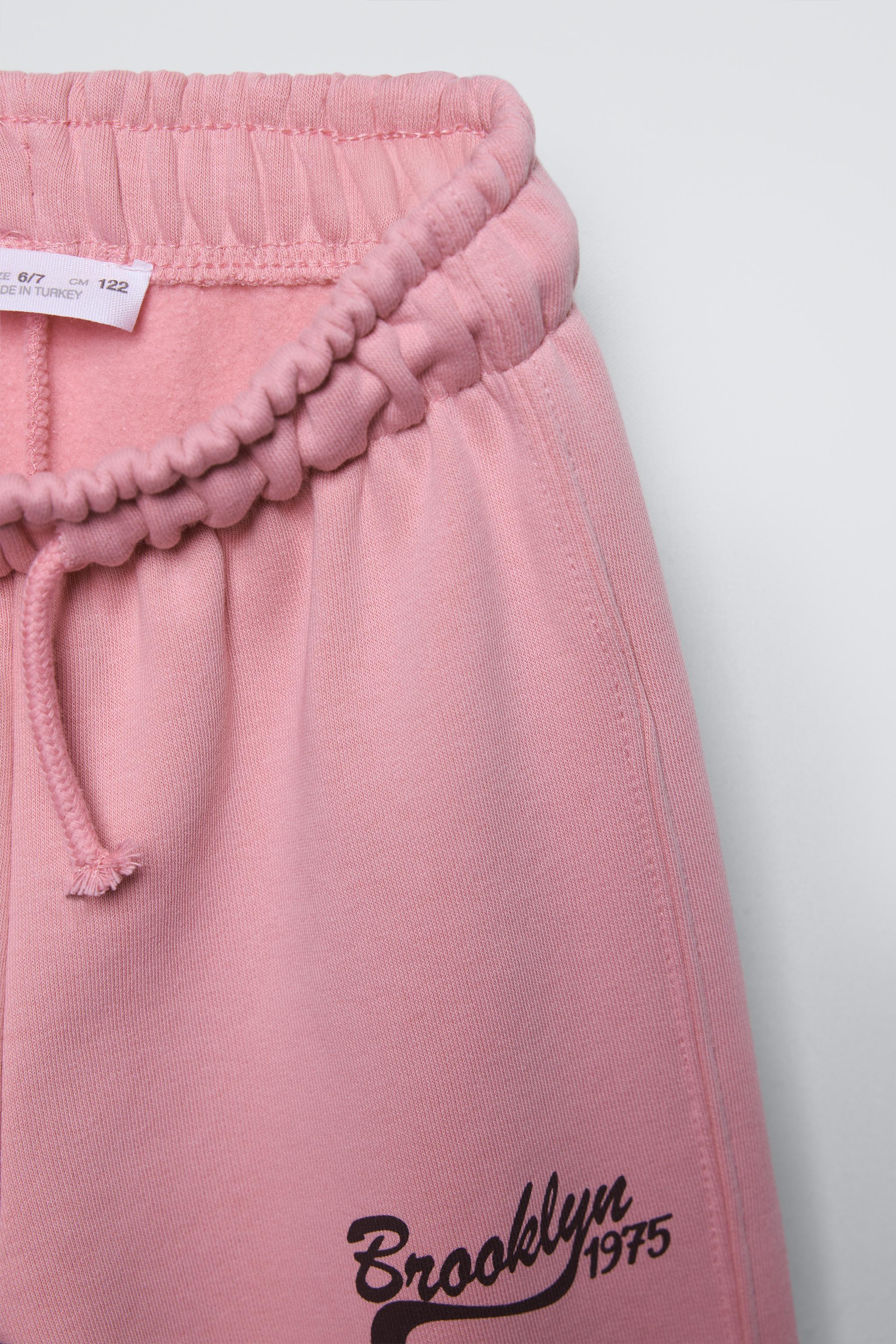 安心★関税込み★ZARA★EMBROIDERED NUMBER PLUSH TROUSERS PLUSH PANTS WITH LABEL - Ice | ZARA United States