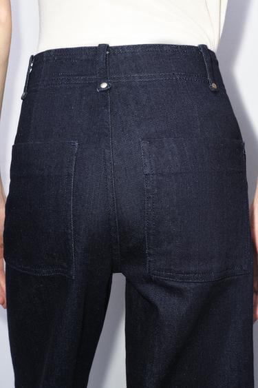 ZW COLLECTION WIDE-LEG HIGH-WAIST JEANS - Blue by Zara