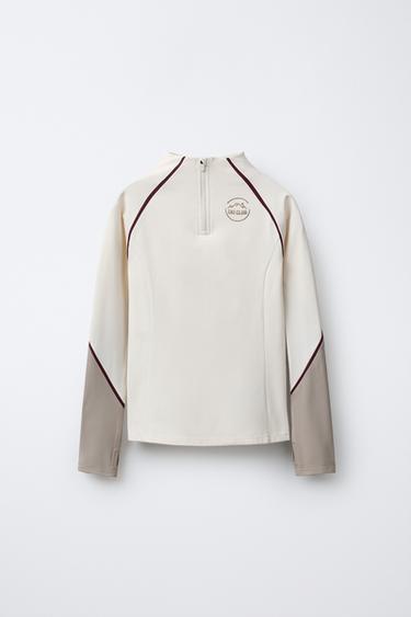 THERMISCH T-SHIRT CONTRAST SKI COLLECTIE - Ecru van Zara - Afbeelding 0