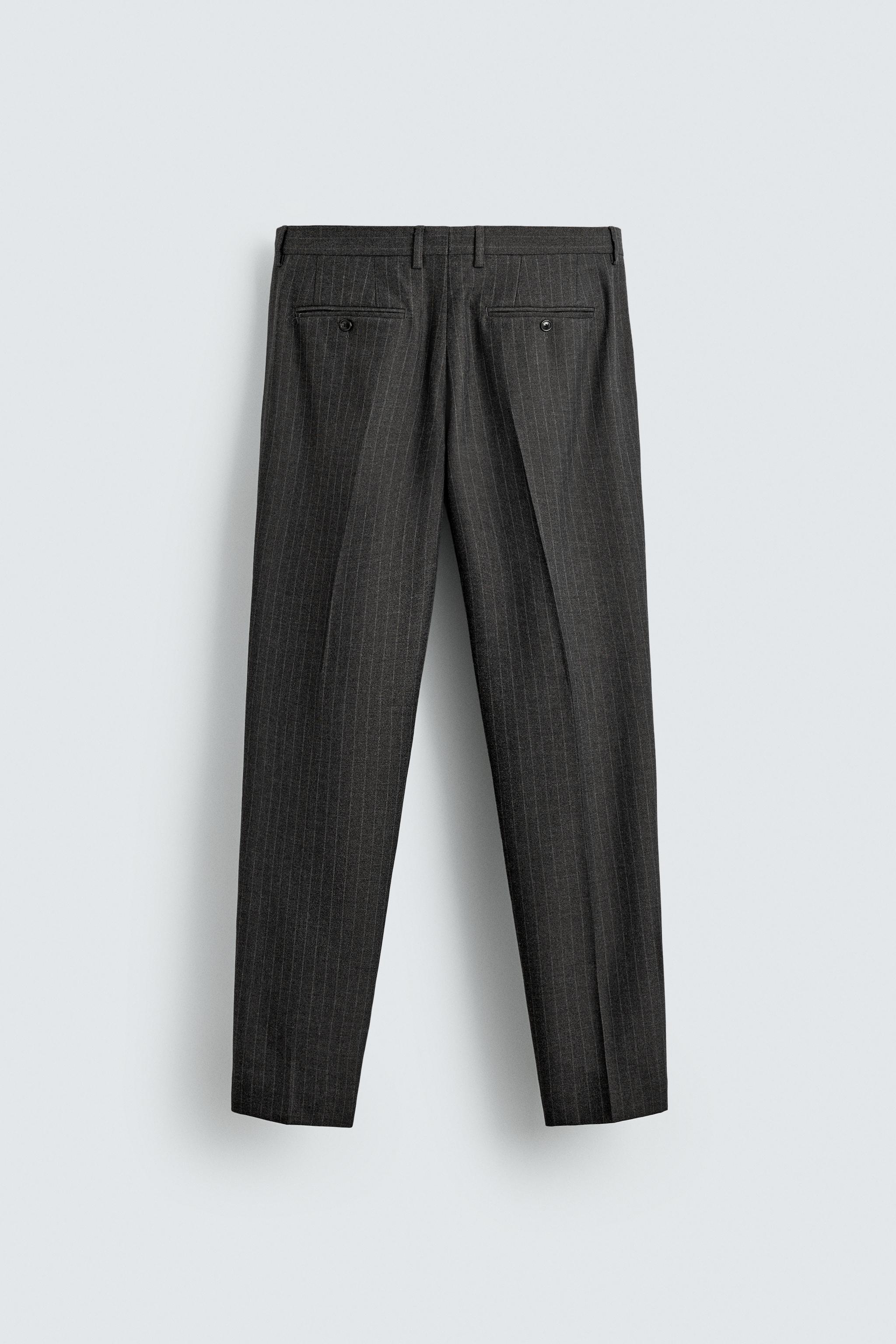 PINSTRIPE SUIT PANTS