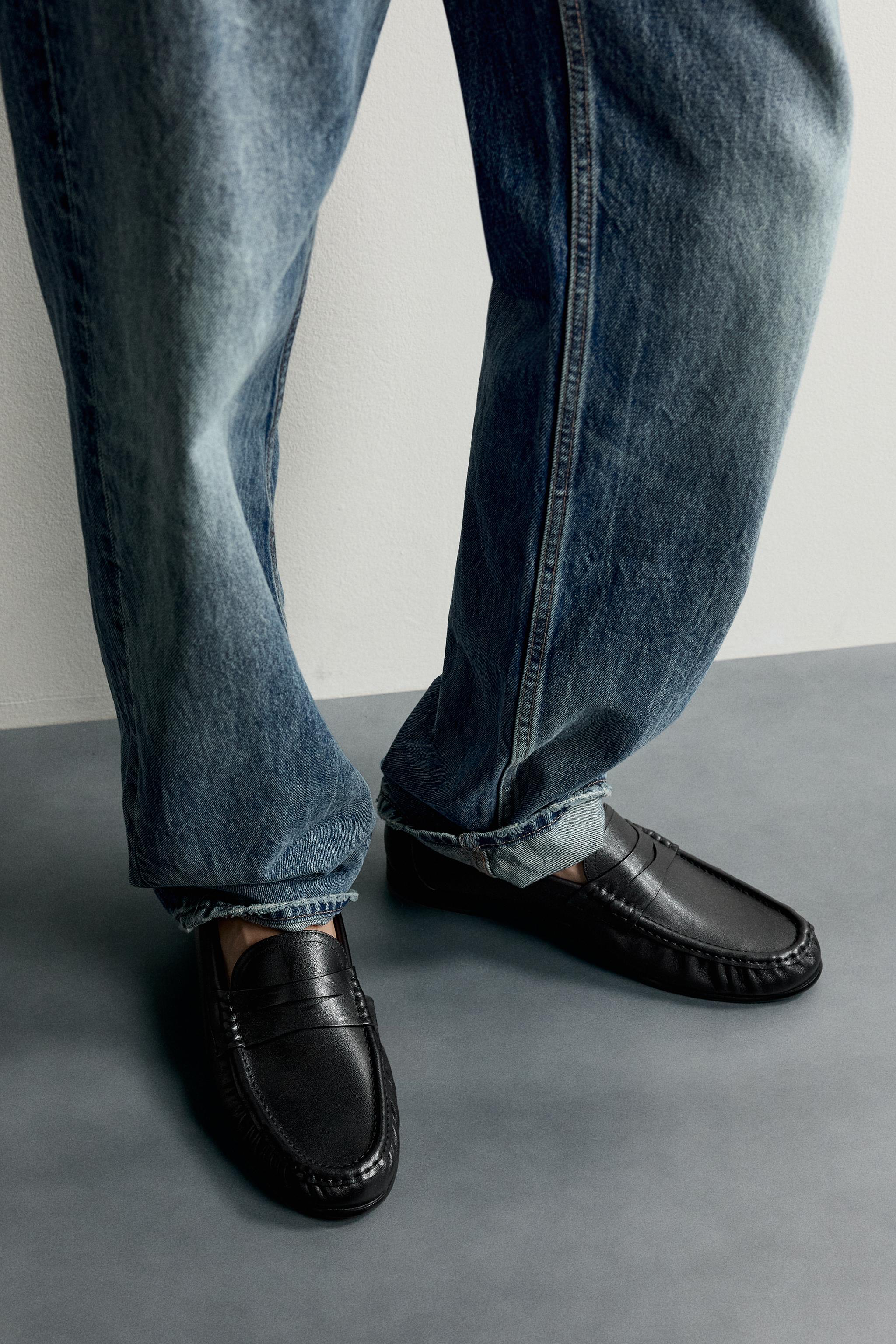 LEATHER PENNY LOAFERS
