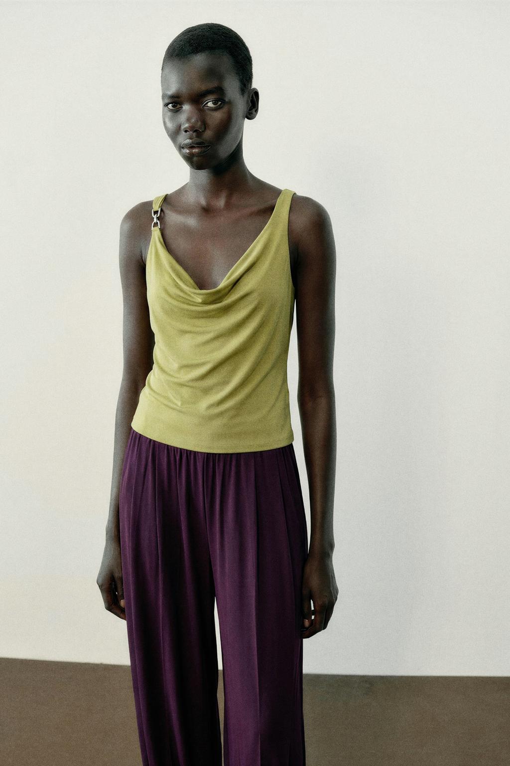Draped Detail Top