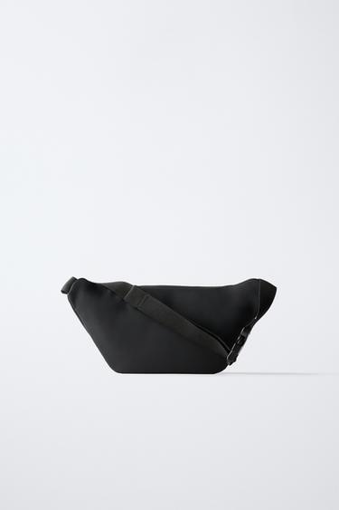 RUBBERISED BELT BAG - Black by Zara - Image 4