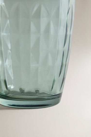 VERRE RELIEF DIAMANT - Bleu de Zara - Image 3