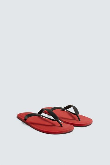 SANDALIA TIRAS AARON LEVINE X ZARA - Rojo de Zara