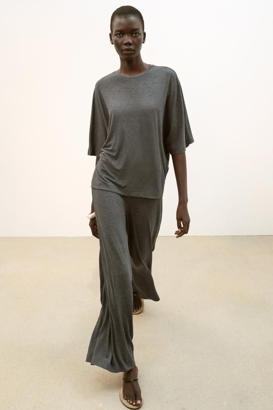 FLOWING T-SHIRT AND PALAZZO TROUSERS SET - 930 by Zara - Image 0