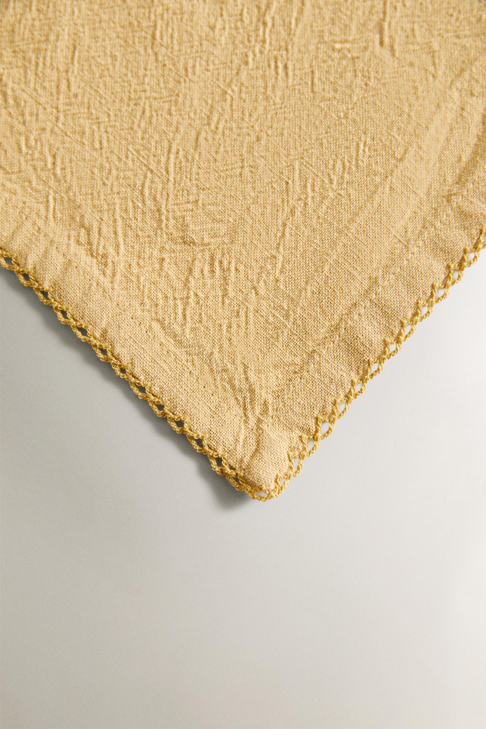 LOT DE SERVIETTES FIL TEINTÉ UNIES (LOT DE 2)