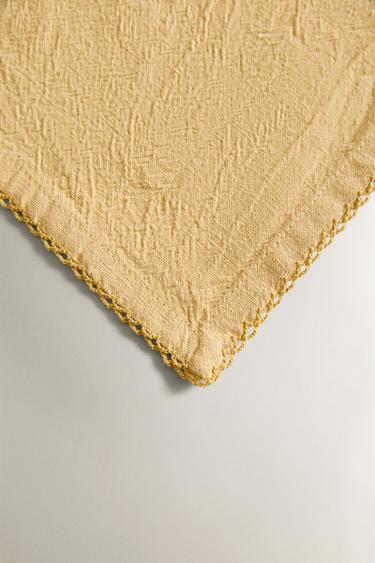 PACK OF PLAIN DYED THREAD NAPKINS (PACK OF 2) - Yellow by Zara - Image 2