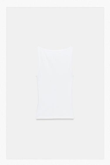 MINIMALIST SLEEVELESS TOP - White by Zara