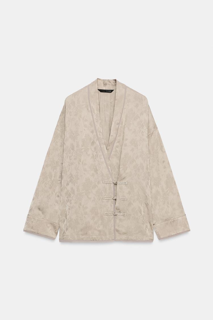 Blazer cruzado de jacquard de la colección ZW 6