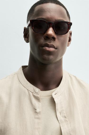 CHEMISE EN LIN ET COTON - Beige clair de Zara - Image 5