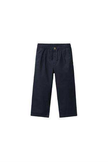 Zara BASIC CHINO PANTS - Dark navy