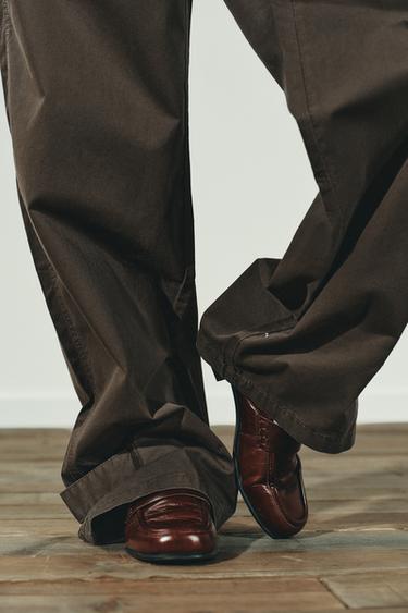 PANTALON CARGO À POCHES - Chocolat de Zara - Image 5