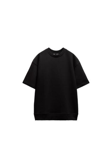 OVERSIZED SHORT SLEEVE SWEATSHIRT